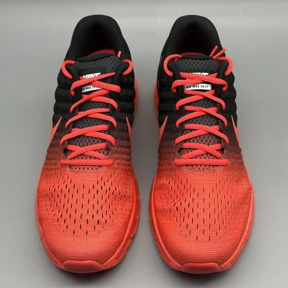 Nike Air Max 2017 Men's Running Shoes Bright Crimson Red Black New - Picture 6 of 15